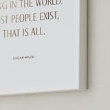 "Custom Quotes" - Custom Foil Print in Gold by Minted - Frame Close-up