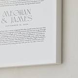 "Our Vows: Custom Foil Print" - Custom Foil Print in Silver by Minted - Frame Close-up