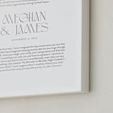 "Our Vows: Custom Foil Print" - Custom Foil Print in Silver by Minted - Frame Close-up