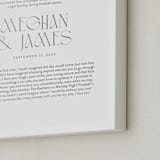 "Our Vows: Custom Foil Print" - Custom Foil Print in Silver by Minted - Frame Close-up