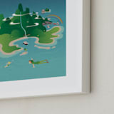 "Fly To Neverland" - Art Print in Island by Erica Krystek - Frame Close-up