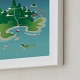 "Fly To Neverland" - Art Print in Island by Erica Krystek - Frame Close-up