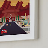 "Stop Over In Radiator Springs" - Art Print in Desert by Erica Krystek - Frame Close-up