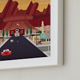 "Stop Over In Radiator Springs" - Art Print in Desert by Erica Krystek - Frame Close-up