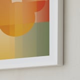 "Gradient Silhouette" - Art Print in Sunset by Baumbirdy - Frame Close-up
