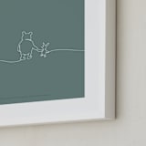 "A Simple Stroll" - Art Print in Forest by Britt Mills - Frame Close-up