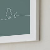 "A Simple Stroll" - Art Print in Forest by Britt Mills - Frame Close-up