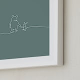 "A Simple Stroll" - Art Print in Forest by Britt Mills - Frame Close-up