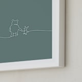 "A Simple Stroll" - Art Print in Forest by Britt Mills - Frame Close-up