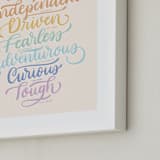 "Princess Traits" - Art Print in Tiara by Carolyn Kach - Frame Close-up