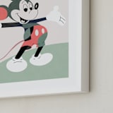 "The one and only" - Art Print in Green by Maja Cunningham - Frame Close-up