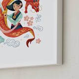 "Warrior Princess Mulan" - Art Print in Dragon by curiouszhi - Frame Close-up