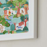 "Hundred Paper Woods" - Art Print in Forest by Sarah Knight - Frame Close-up