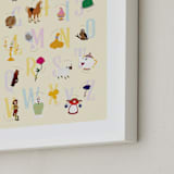 "The ABCs of Disney's Beauty and the Beast" - Art Print in Candlewax by Christie Kelly - Frame Close-up