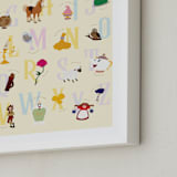 "The ABCs of Disney's Beauty and the Beast" - Art Print in Candlewax by Christie Kelly - Frame Close-up