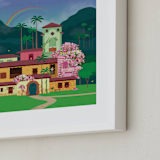 "Discover Disney's Casa Madrigal" - Art Print in Tropical by Erica Krystek - Frame Close-up