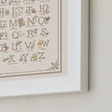 "Disney's Pooh Alphabet" - Art Print in Beige by Teju Reval - Frame Close-up