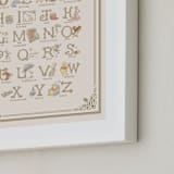 "Disney's Pooh Alphabet" - Art Print in Beige by Teju Reval - Frame Close-up
