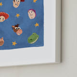 "Disney Pixar's Toy Story Stars" - Art Print in Blue by Dani Lugato - Frame Close-up