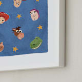 "Disney Pixar's Toy Story Stars" - Art Print in Blue by Dani Lugato - Frame Close-up