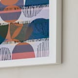 "Boho Screenprint III" - Art Print in Grape by Jenna Skead - Frame Close-up