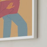 "Stretch 1" - Art Print in Burgundy by Elliot Stokes - Frame Close-up