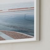 "The distant horizon" - Art Print in Frozen blue by Lucia Coppola - Frame Close-up