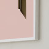 "A Balanced Arch" - Art Print in Creamy Pink by Lisa Sundin - Frame Close-up