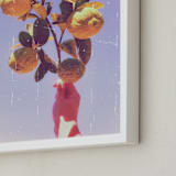 "Lemon Dreaming" - Art Print in Melbourne Periwinkle by Jiny He - Frame Close-up