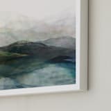 "Finding Balance No.2" - Art Print in Emerald by Karen Kardatzke - Frame Close-up