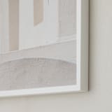 "Structural III" - Art Print in Stone by Jacquelyn Sloane Siklos - Frame Close-up