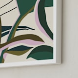 "Botanic" - Art Print in emerald by Anastasia Makarova - Frame Close-up