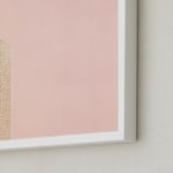 "A Balanced Arch II" - Art Print in Creamy Pink by Lisa Sundin - Frame Close-up