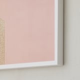 "A Balanced Arch II" - Art Print in Creamy Pink by Lisa Sundin - Frame Close-up