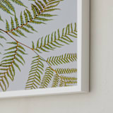 "Synthesis" - Art Print in Fern Green by Shannon Terrell - Frame Close-up