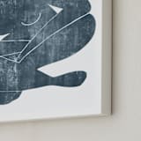 "She Was Home" - Art Print in Navy by Naava Katz - Frame Close-up