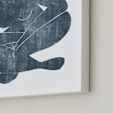 "She Was Home" - Art Print in Navy by Naava Katz - Frame Close-up