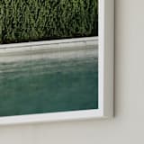 "Poolside 1" - Art Print in Aqua Verde by Kelsey Mucci - Frame Close-up
