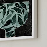 "Farmhouse_bowl_1" - Art Print in green bowl by Bethania Lima - Frame Close-up