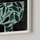 "Farmhouse_bowl_1" - Art Print in green bowl by Bethania Lima - Frame Close-up
