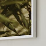 "Bamboo Breeze" - Art Print in Bamboo Green by Katie Buckman - Frame Close-up