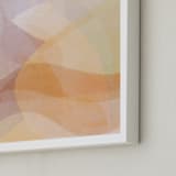 "Soft Contours" - Art Print in Blush by Dawn Smith - Frame Close-up
