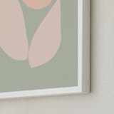 "Flower" - Art Print in Seafoam by Beth Vassalo - Frame Close-up