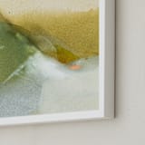 "Golden Whispers" - Art Print in Ochre by Arohika Verma - Frame Close-up