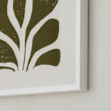 "Growth II" - Art Print in Olive Green by Alisa Galitsyna - Frame Close-up
