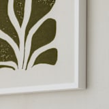 "Growth II" - Art Print in Olive Green by Alisa Galitsyna - Frame Close-up