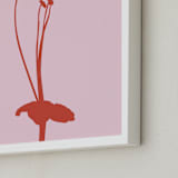 "Flower II" - Art Print in Blush by letterfix - Frame Close-up