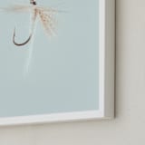 "Soft Hackle" - Art Print in Freshwater Blue by Andrew McClintock - Frame Close-up