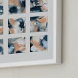 "Sunsets" - Art Print in Indigo by LeAnne Roberts - Frame Close-up