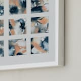 "Sunsets" - Art Print in Indigo by LeAnne Roberts - Frame Close-up